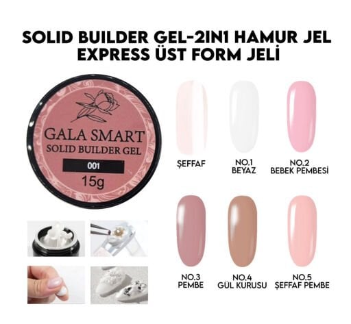 SOLİD BUİLDER - HAMUR JEL 15 GR ÇEŞİTLERİ